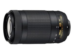 The new AF-P DX 70-300mm f/4.5-5.6G VR lens. The non VR looks virtually identical less the VR label.